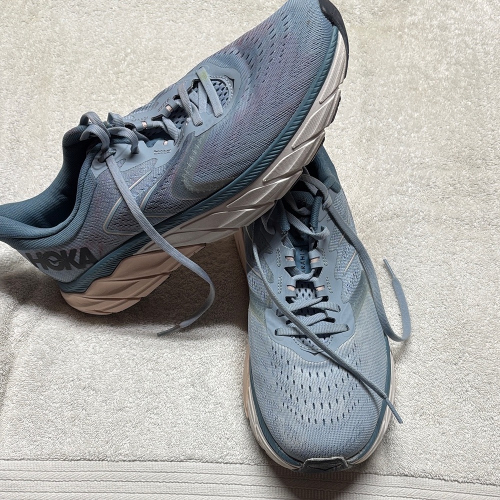 Hoka Gray Athletic Sneakers